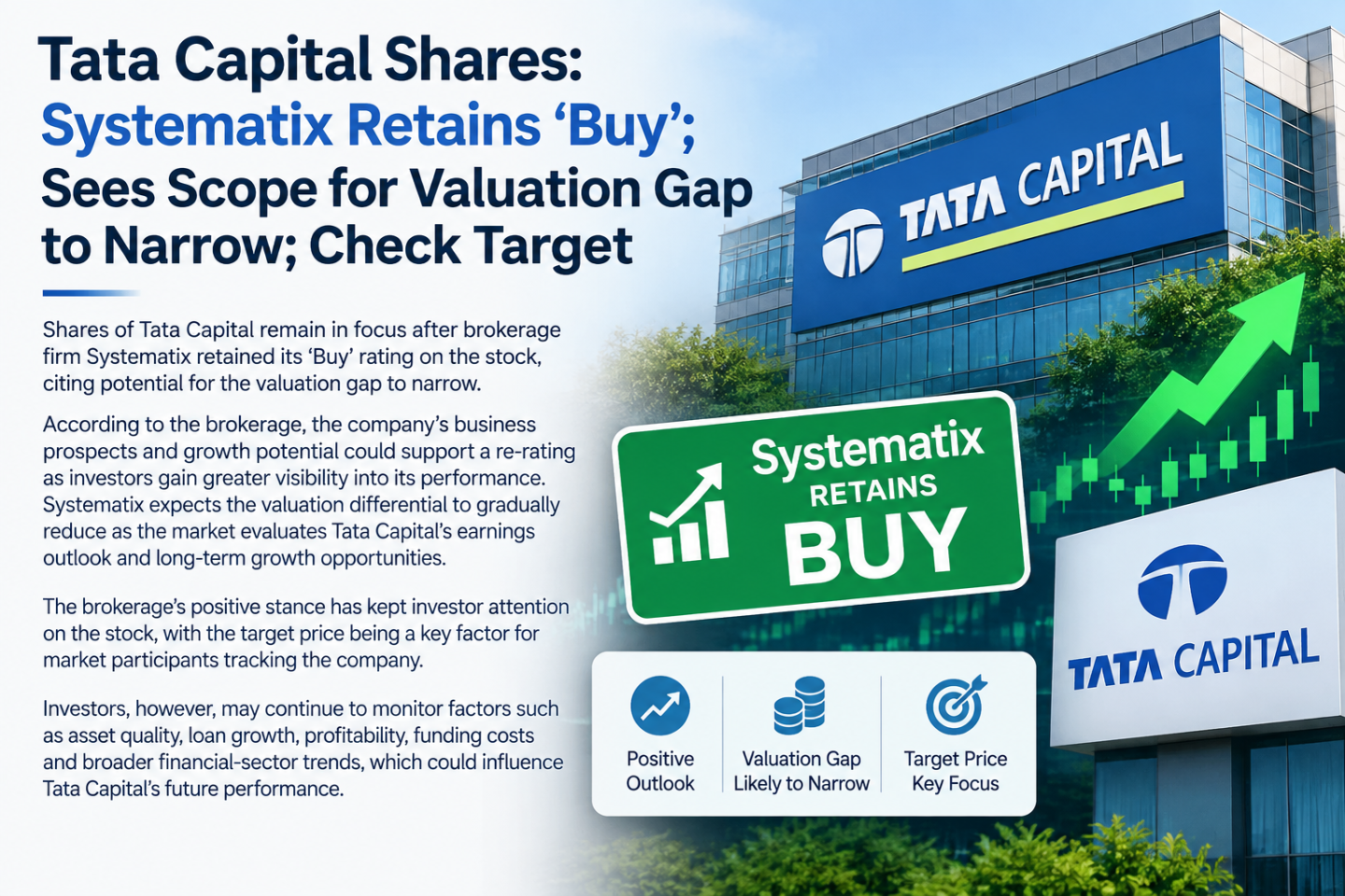 Tata Capital Shares: Systematix Retains ‘Buy’ Rating, Sees Valuation Gap Narrowing