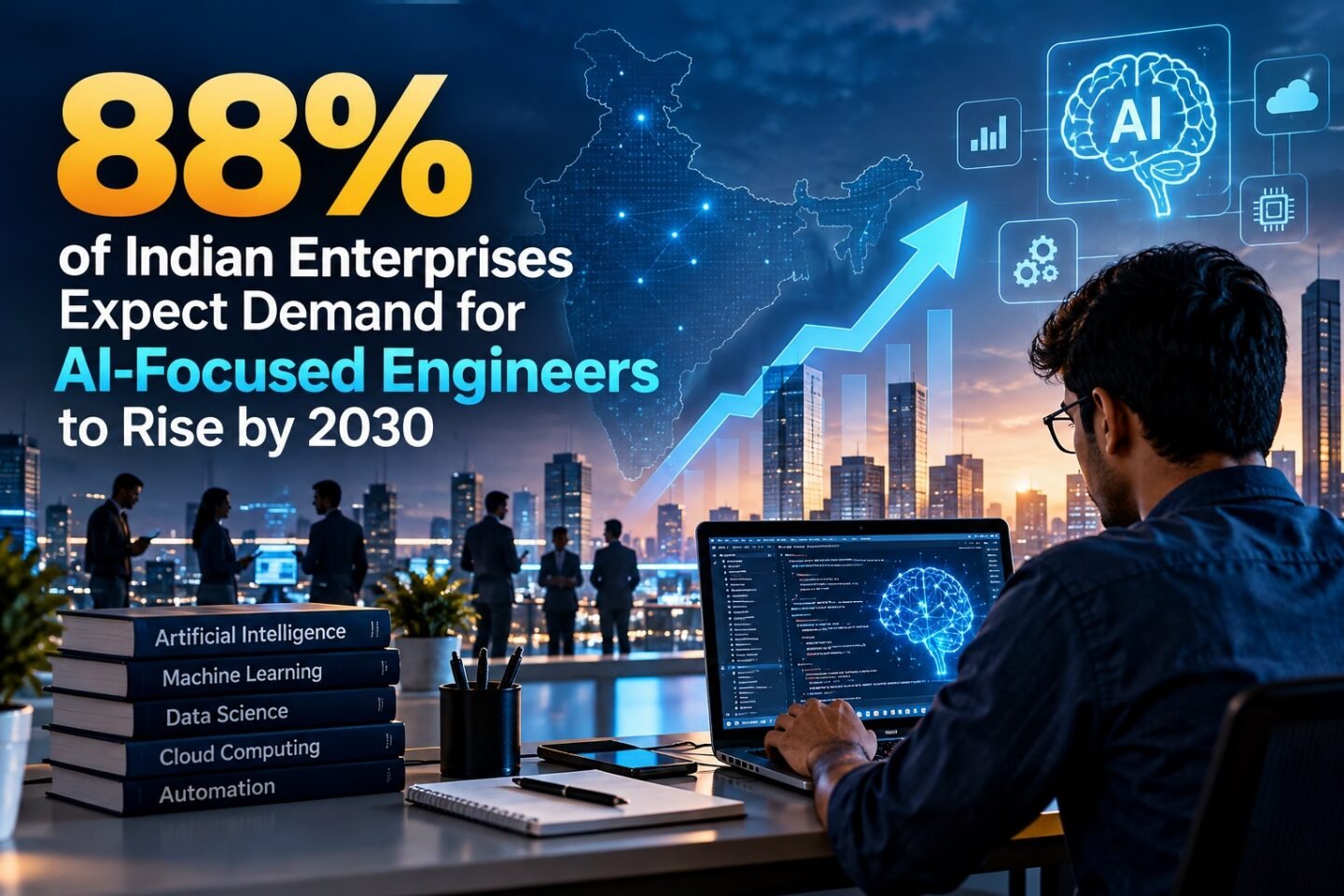 88% of Indian Enterprises Expect AI Engineer Demand to Rise by 2030