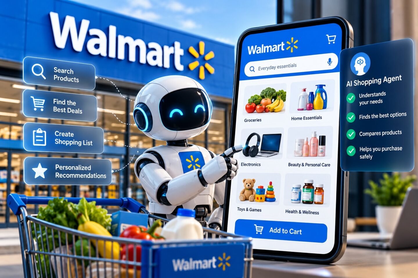 Walmart Launches AI Agent Tools to Shop for Customers, Introducing a New Era of E-Commerce