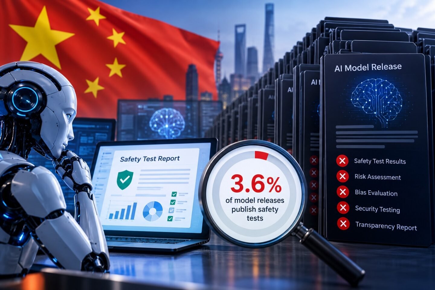China’s AI Safety Transparency Under Scrutiny as Report Finds Only 3.6% of Model Releases Publish Safety Tests
