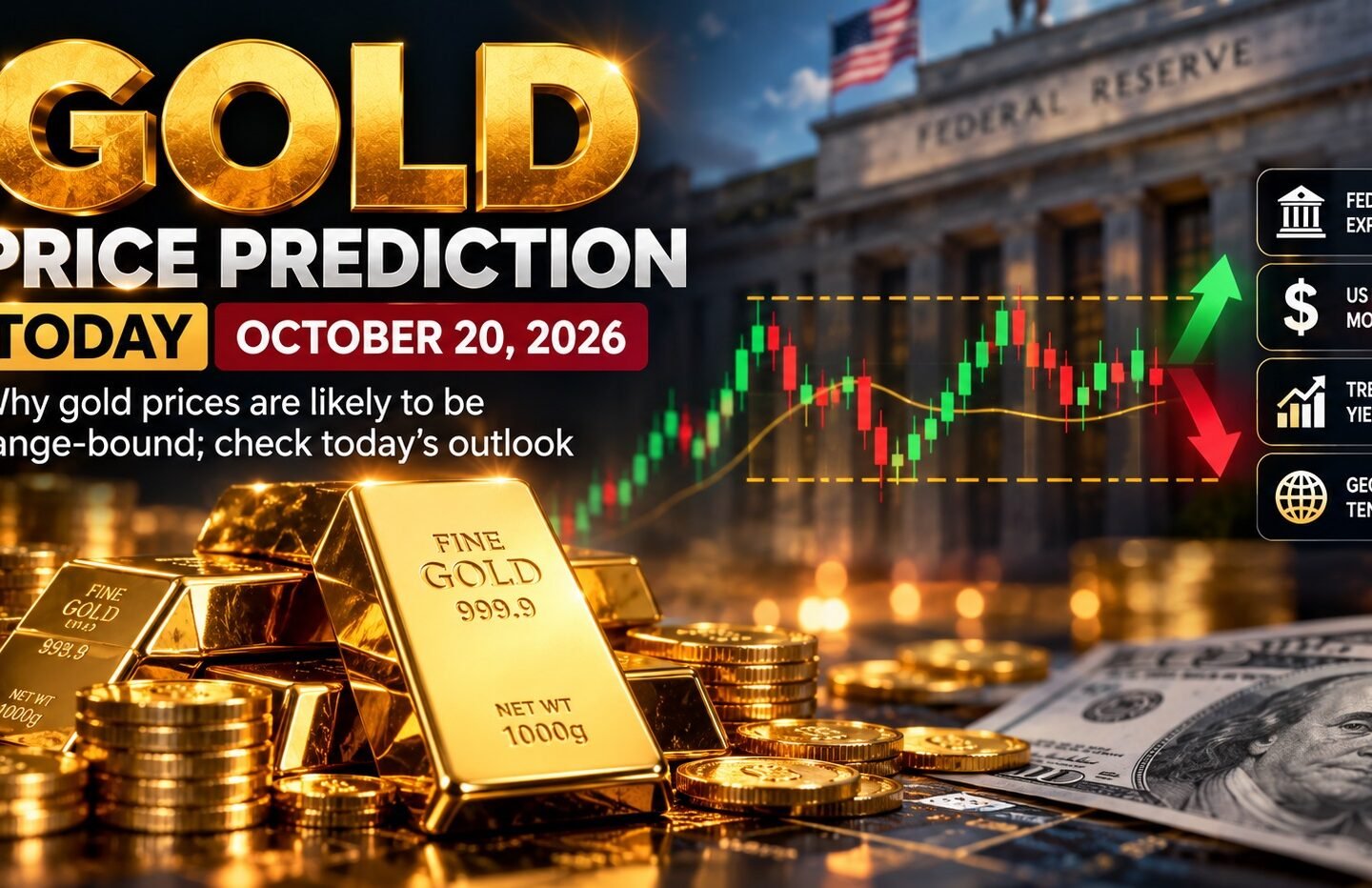 Gold Price Prediction Today: Will Gold Rates Stay Range-Bound? October 20, 2026 Outlook