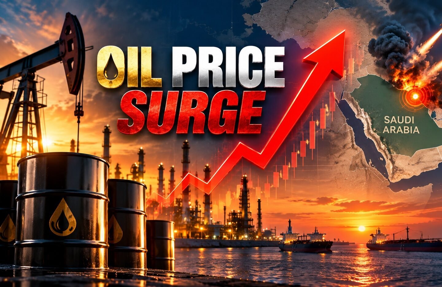 Oil Prices Surge to Near Six-Month High as Houthi Attacks on Saudi Arabia Raise Supply Fears