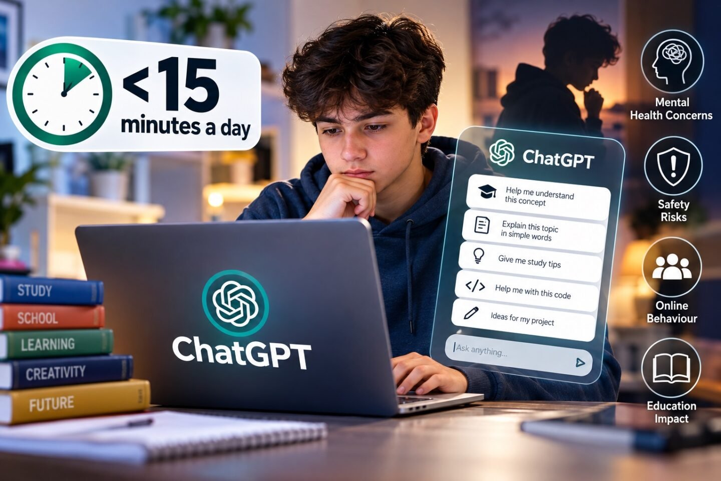 OpenAI Says Teens Spend Under 15 Minutes a Day on ChatGPT as Safety Concerns Grow